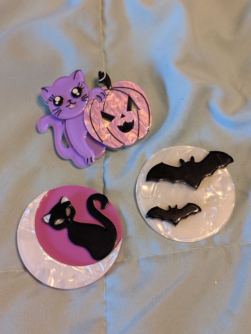 halloween pinup brooch lot retro vintage